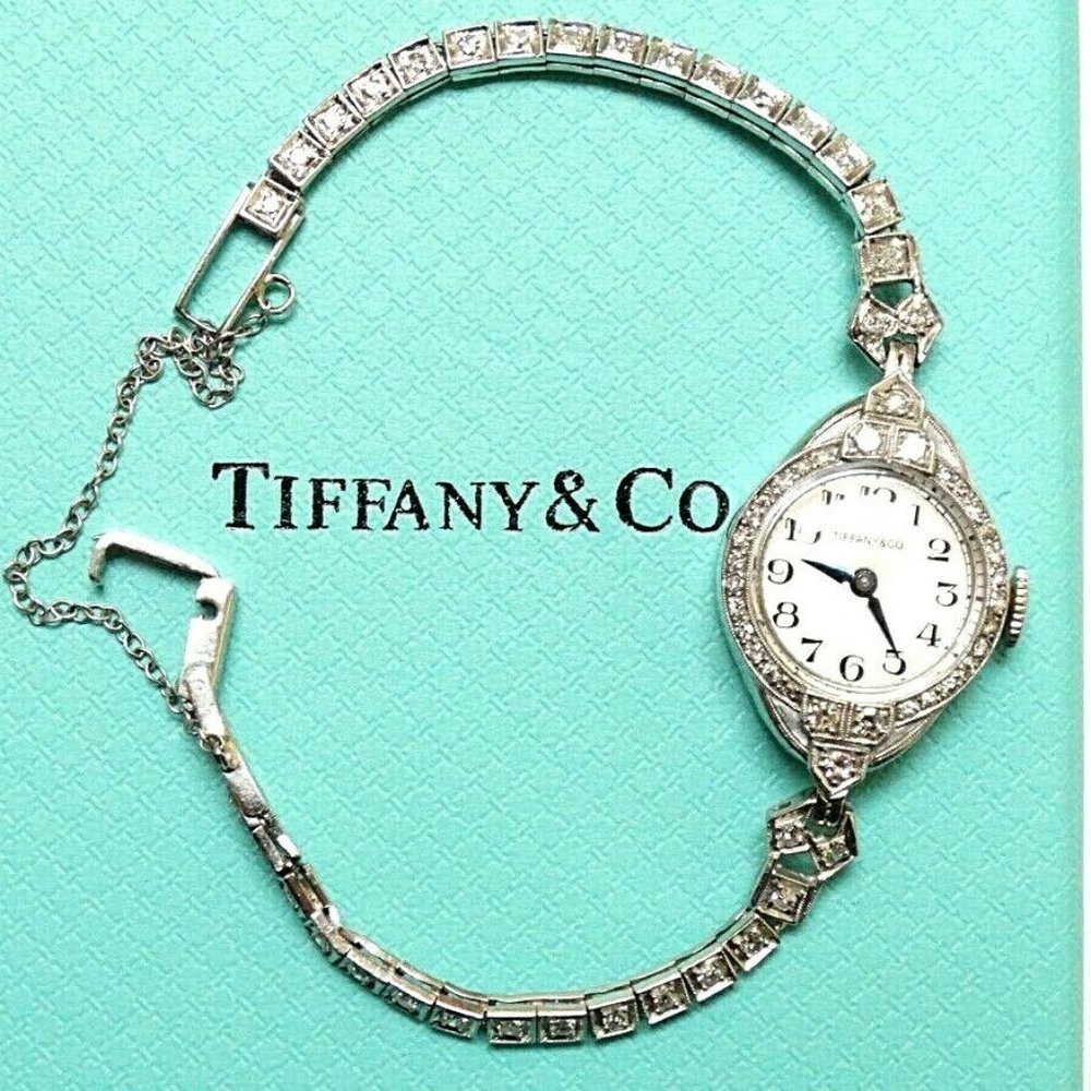 Vintage Tiffany & Co Platinum Diamond watch
